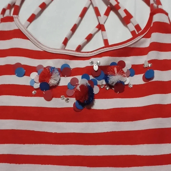 So girls red, white and blue girls summer dress - Picture 3 of 6